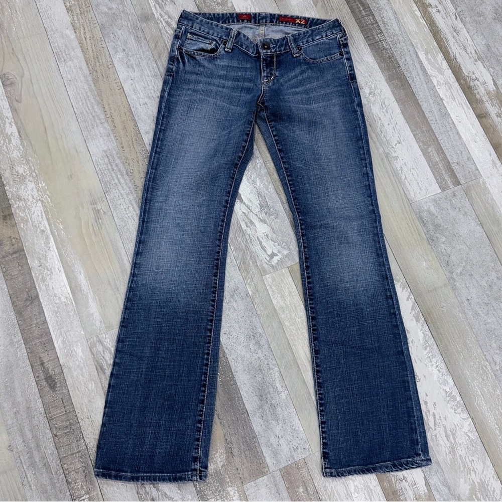 Classic Women's Express X2 Blue Denim Jeans - Size 6L Long